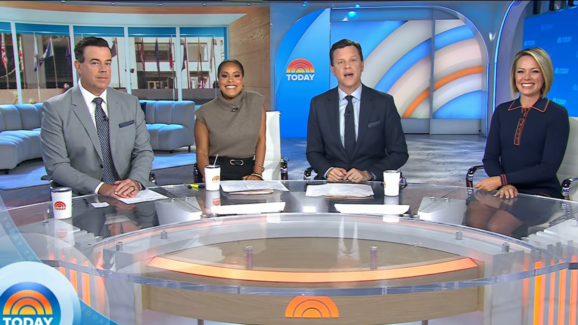Today Show hosts in the studio