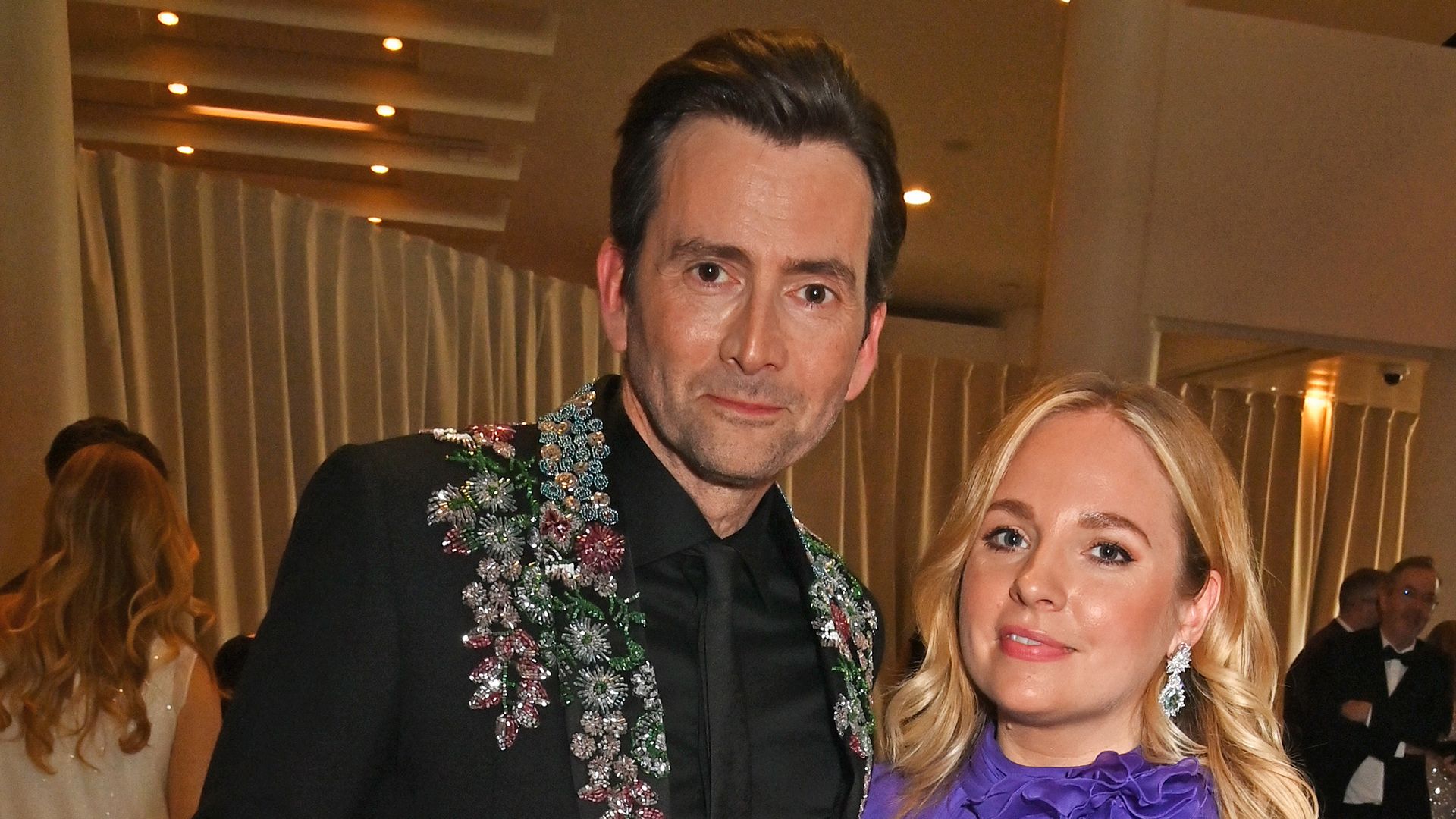 David and Georgia Tennant pose together at the 2024 BAFTA Television Awards 