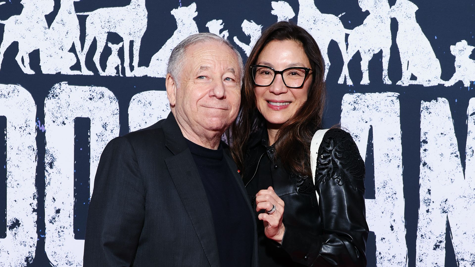 Jean Todt and Michelle Yeoh at a film premiere