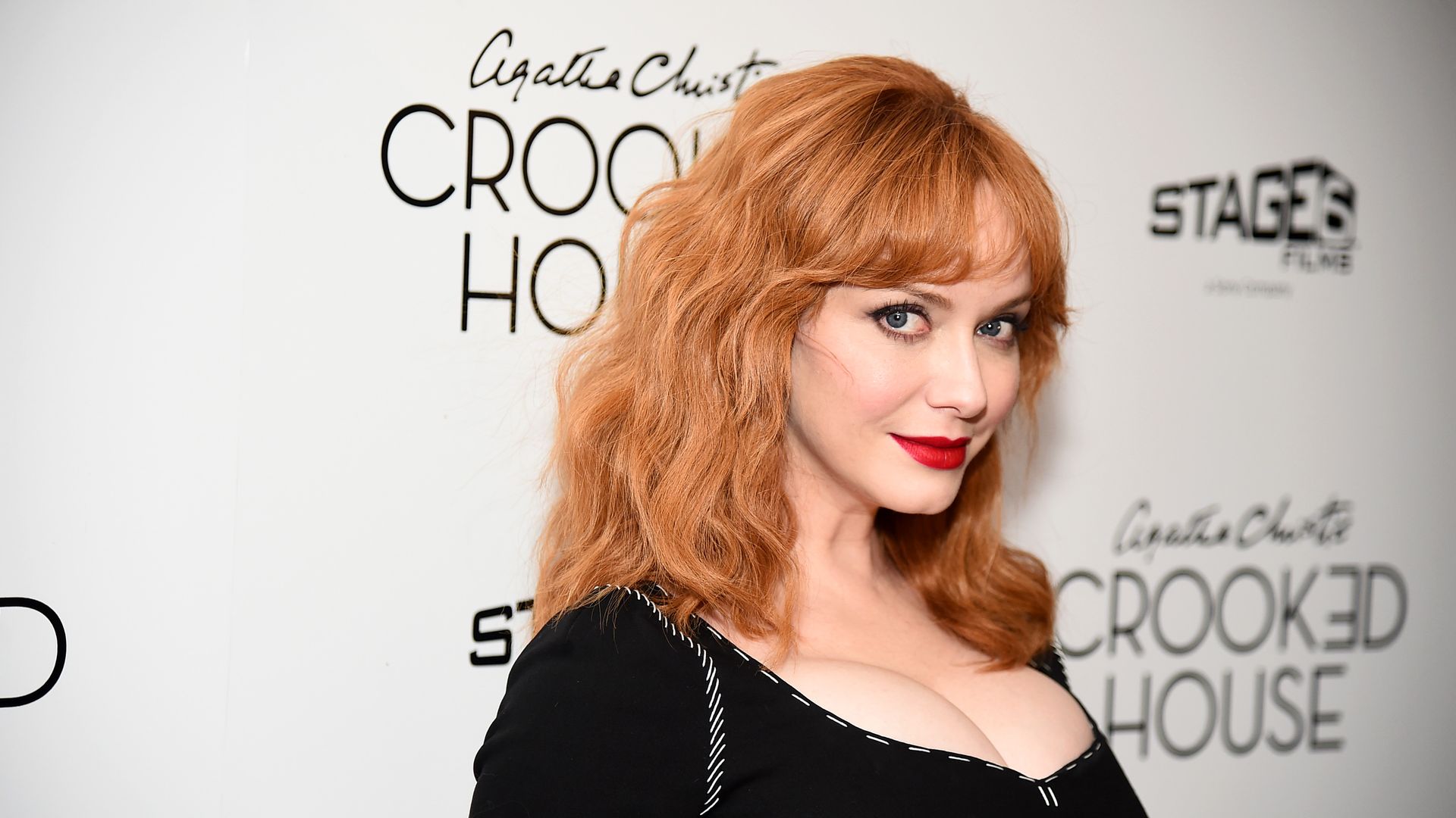 Christina Hendricks attends the "Crooked House" New York Premiere