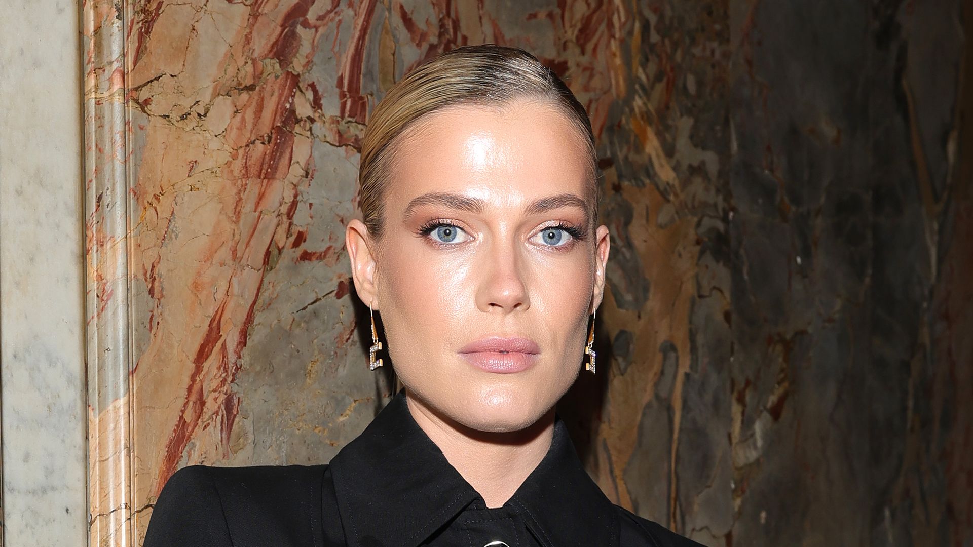 Lady Eliza Spencer in a black outfit