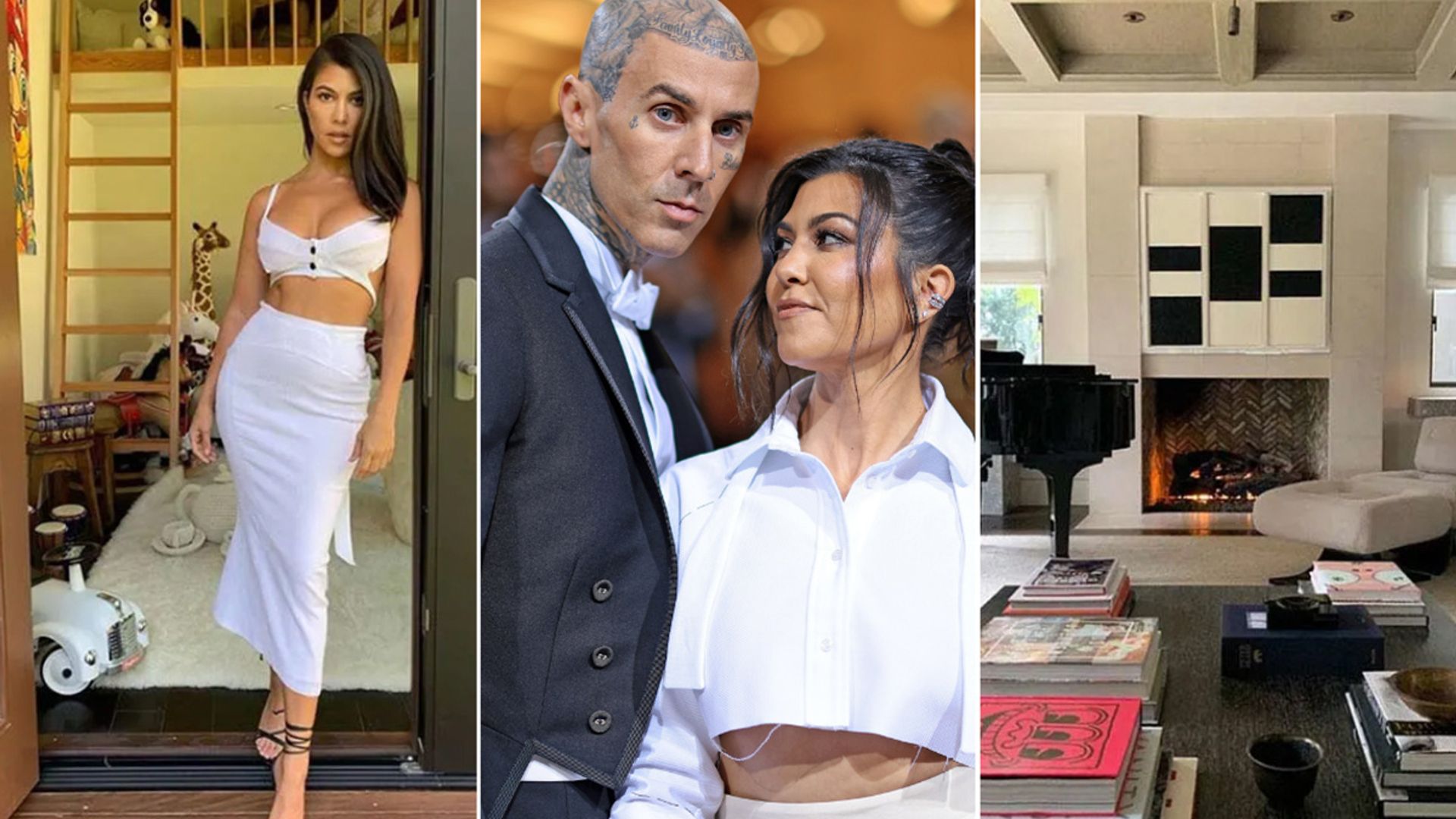 Kourtney Kardashian's $7.5m family mansion 'a block apart' from husband Travis Barker