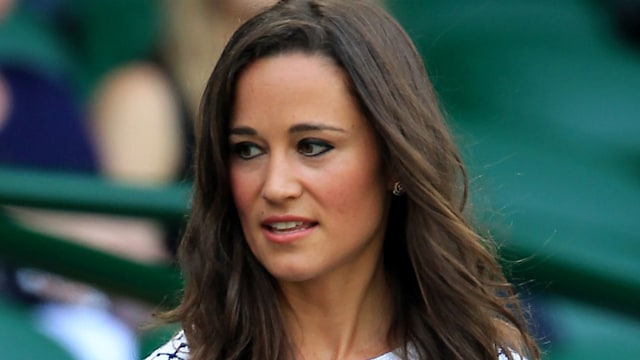 Pippa Middleton in the royal box at Wimbledon 2012