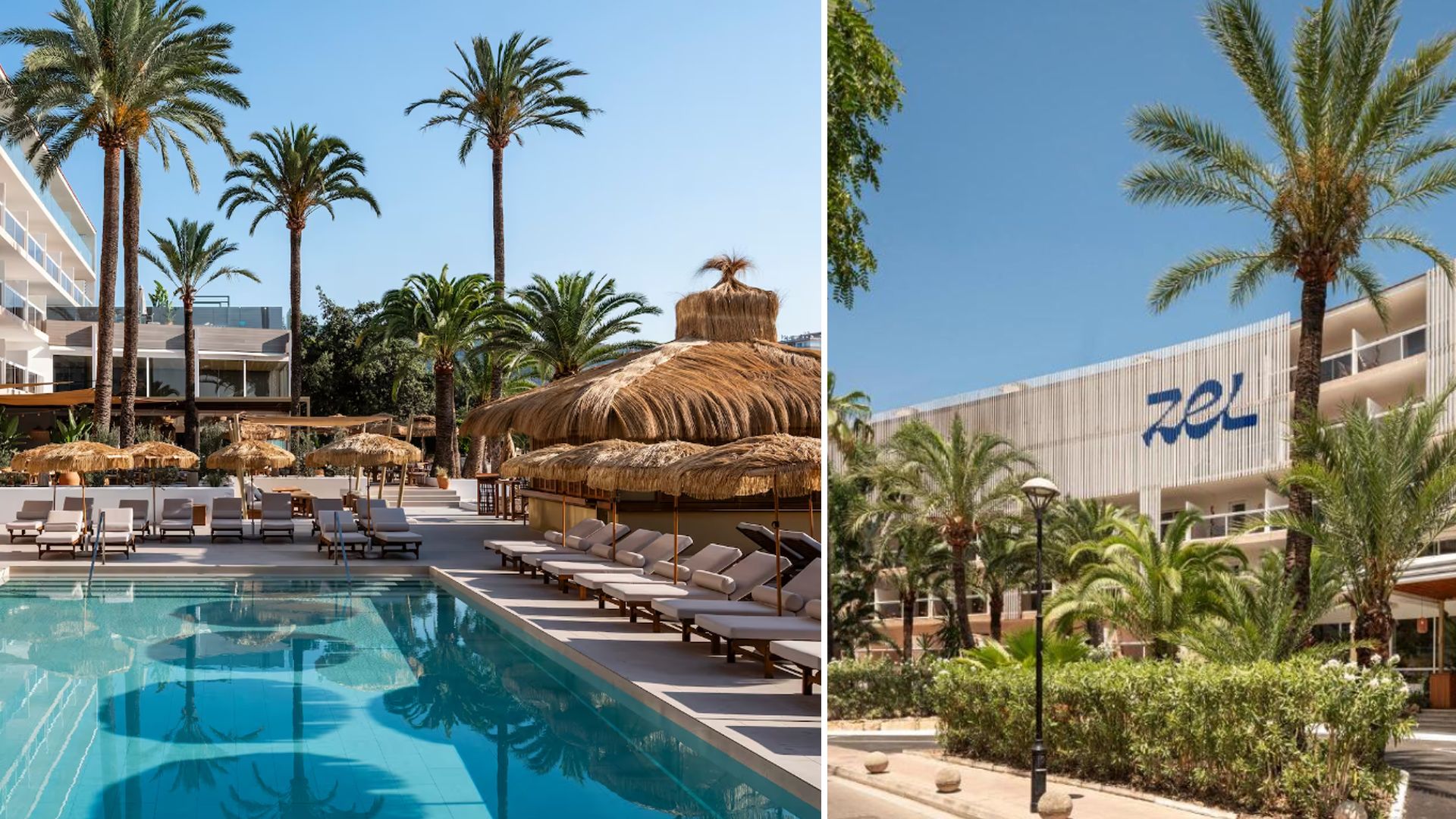 split image pool and hotel zel palma 