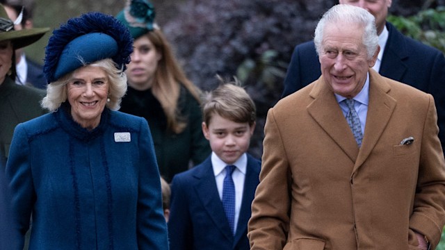 King Charles III, Camilla, Queen Consort and Prince George of Wales