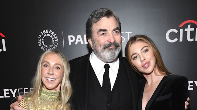 Jillie Mack, Tom Selleck and daughter Hannah Selleck attend "Blue Bloods" during PaleyFest 2024 at The Paley Museum on October 17, 2024 in New York City.