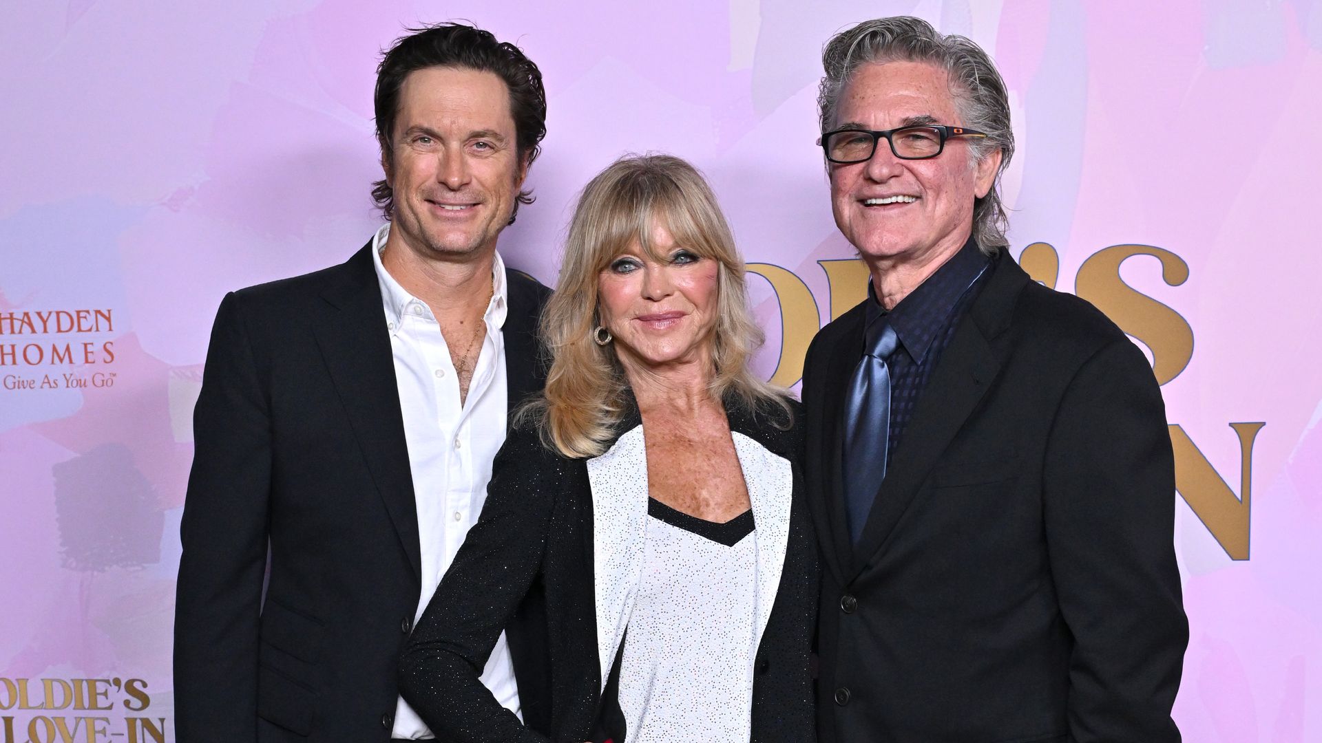 Oliver Hudson, Goldie Hawn and Kurt Russell attend the 20th anniversary celebration of the Goldie Hawn Foundation and MindUP Gala