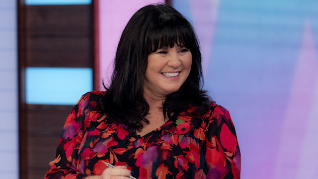 Coleen Nolan in an autumnal outfit