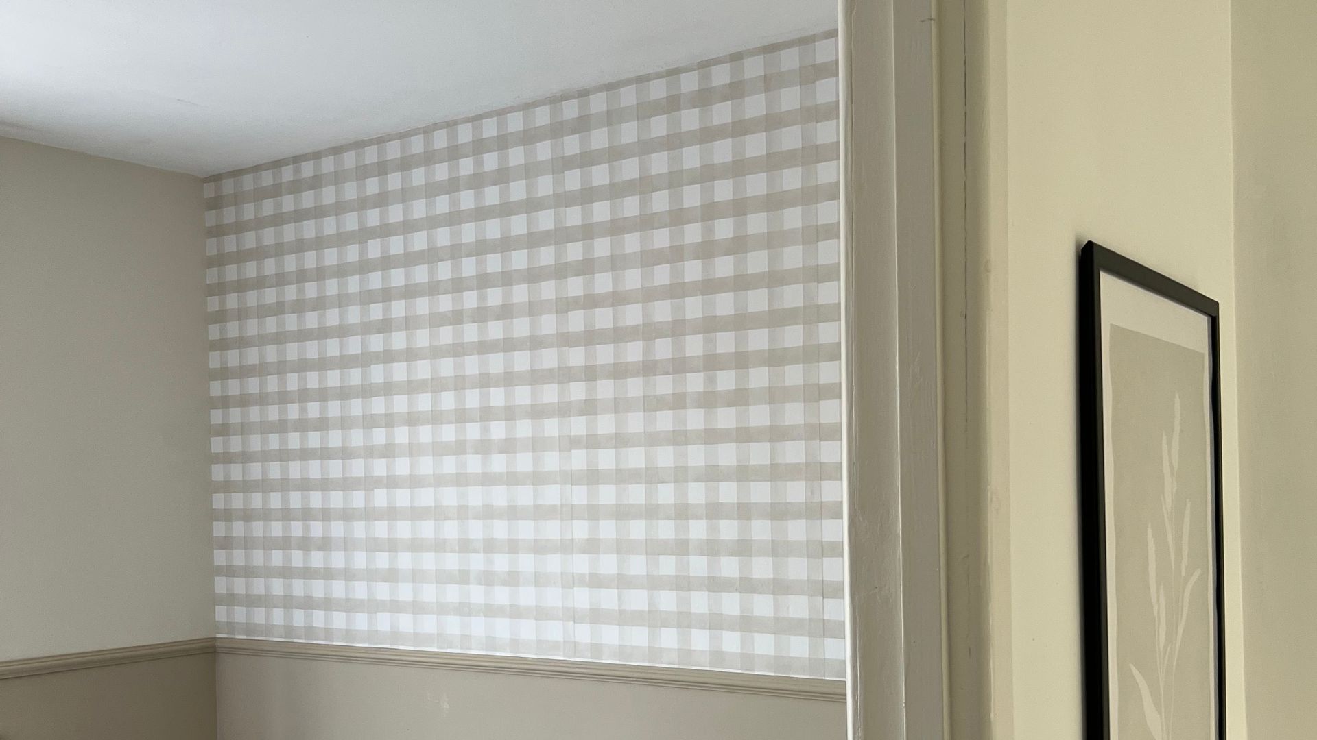 room being renovated with ladder and dust sheet