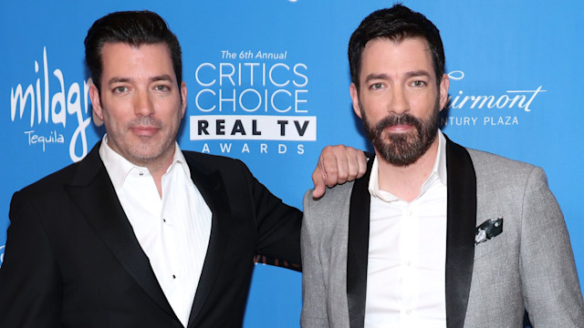 Jonathan Scott and Drew Scott attend the Sixth Annual Critics Choice Real TV Awards at Fairmont Century Plaza on June 15, 2024 in Los Angeles, California