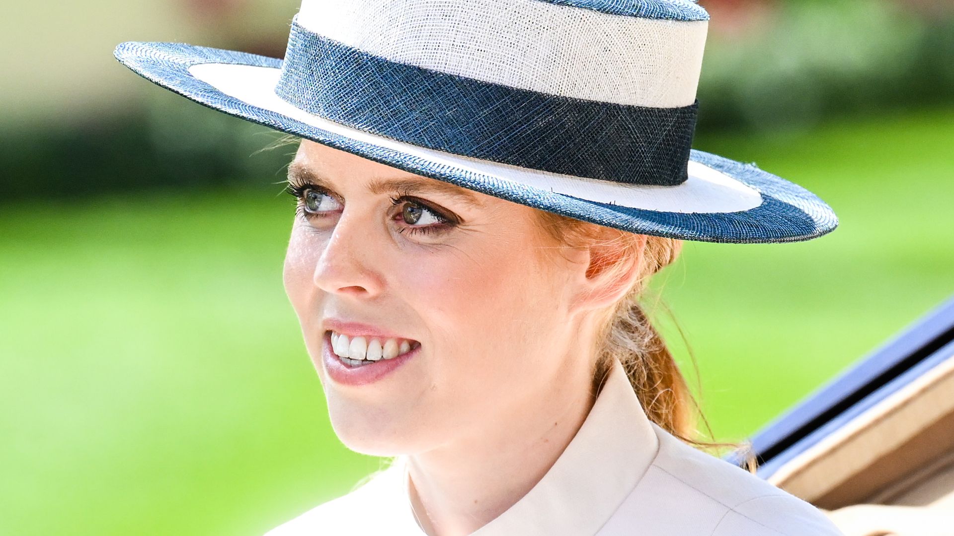 ASCOT, ENGLAND - JUNE 15:  Princess Beatrice of York attendsRoyal Ascot at Ascot Racecourse on June 15, 2022 in Ascot, England. (Photo by Samir Hussein/WireImage)