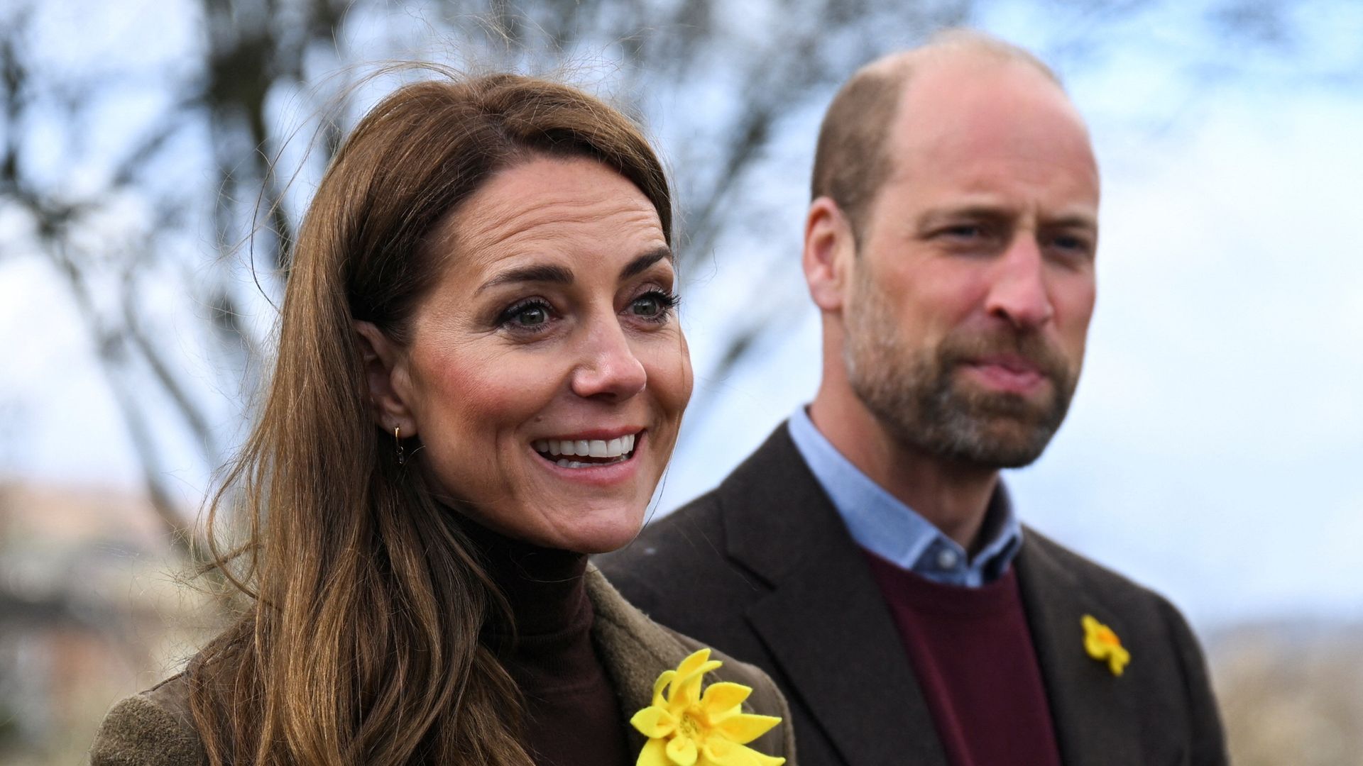 Kate Middleton and Prince William in Pontypridd