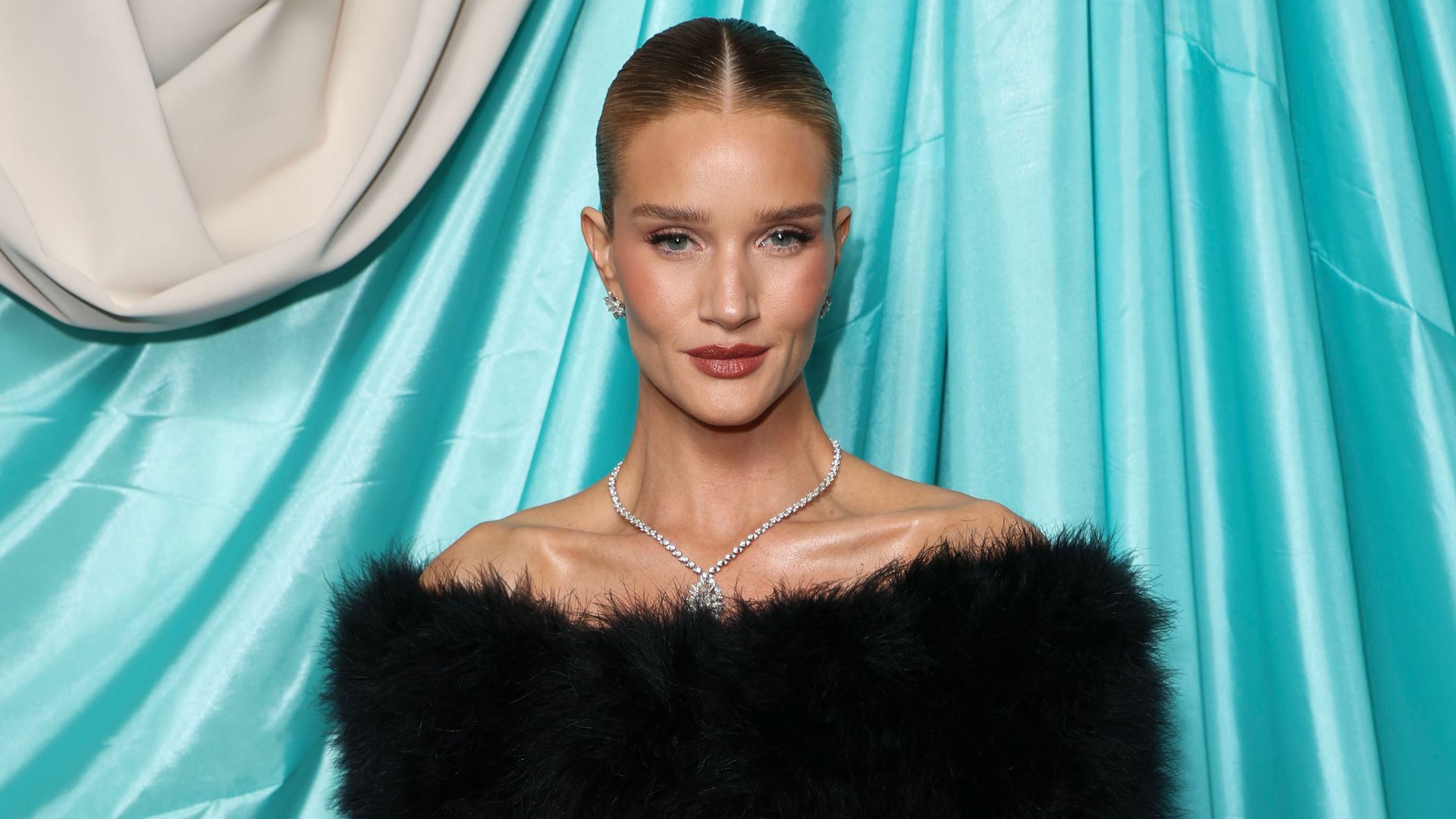 Rosie Huntington Whiteley attended the British Vogue x GQ BAFTA Fashion & Film Party at Tramp