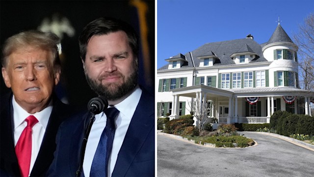 Donald Trump and JD Vance. Vance will be moving into Number One Observatory Circle