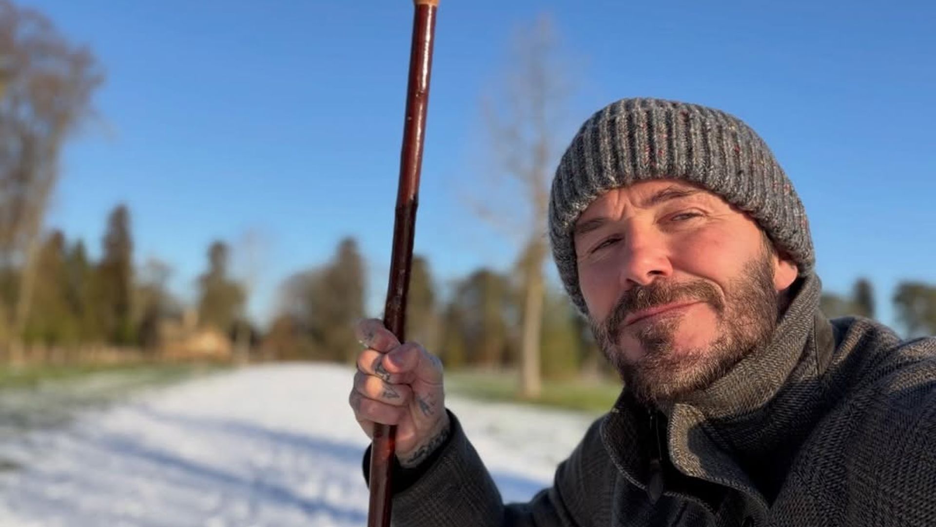 David Beckham inundated with questions after frosty snaps from £12m country manor