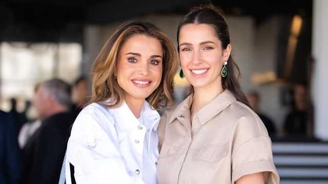 Princess Rajwa Al Hussein and Queen Rania of Jordan