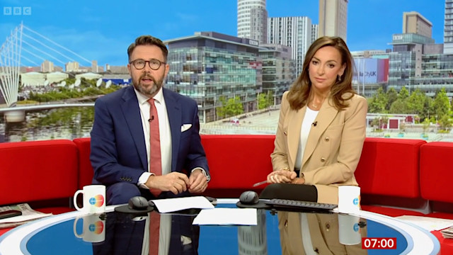 Jon Kay and Sally Nugent on BBC Breakfast