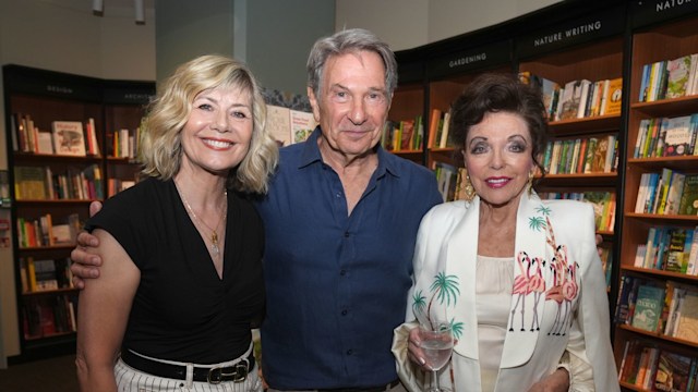 Glynis Barber and her husband Michael Brandon with Joan Collins
