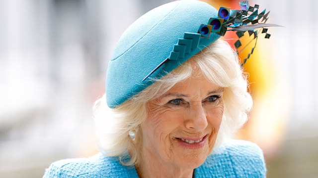  Queen Camilla attends the 2024 Commonwealth Day Service at Westminster Abbey on March 11, 2024 in London, England. 