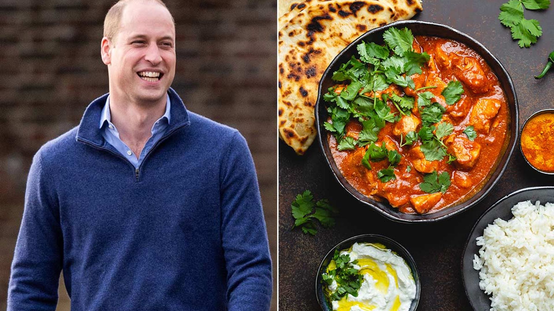 Prince William's favourite curry revealed - and we've found the recipe