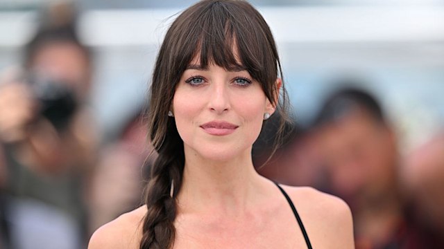 Dakota Johnson with a fish tail plait 