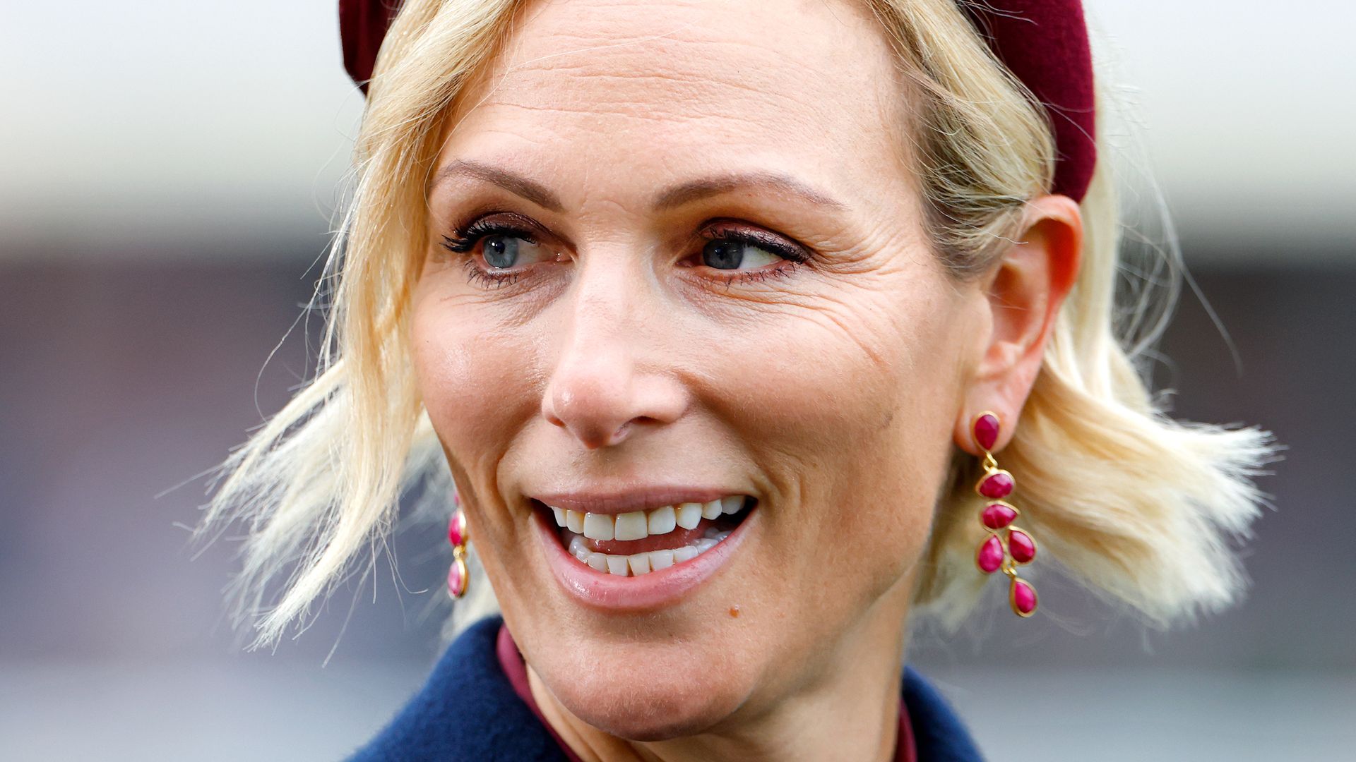 Zara Tindall attends QIPCO British Champions Day at Ascot Racecourse on October 18, 2025 in Ascot, England. 