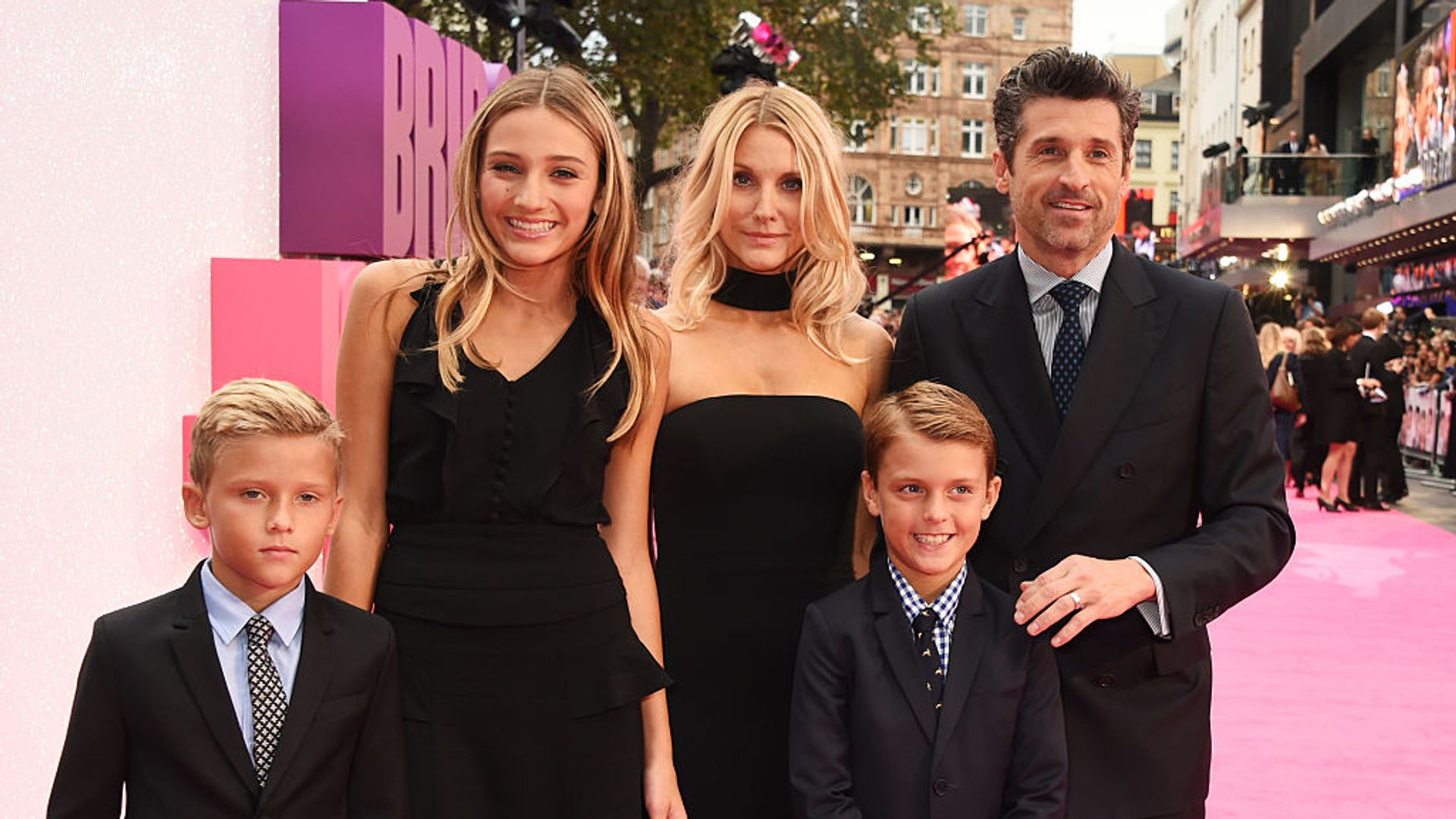 Jillian and Patrick Dempsey with their children Talula, Sullivan and Darby