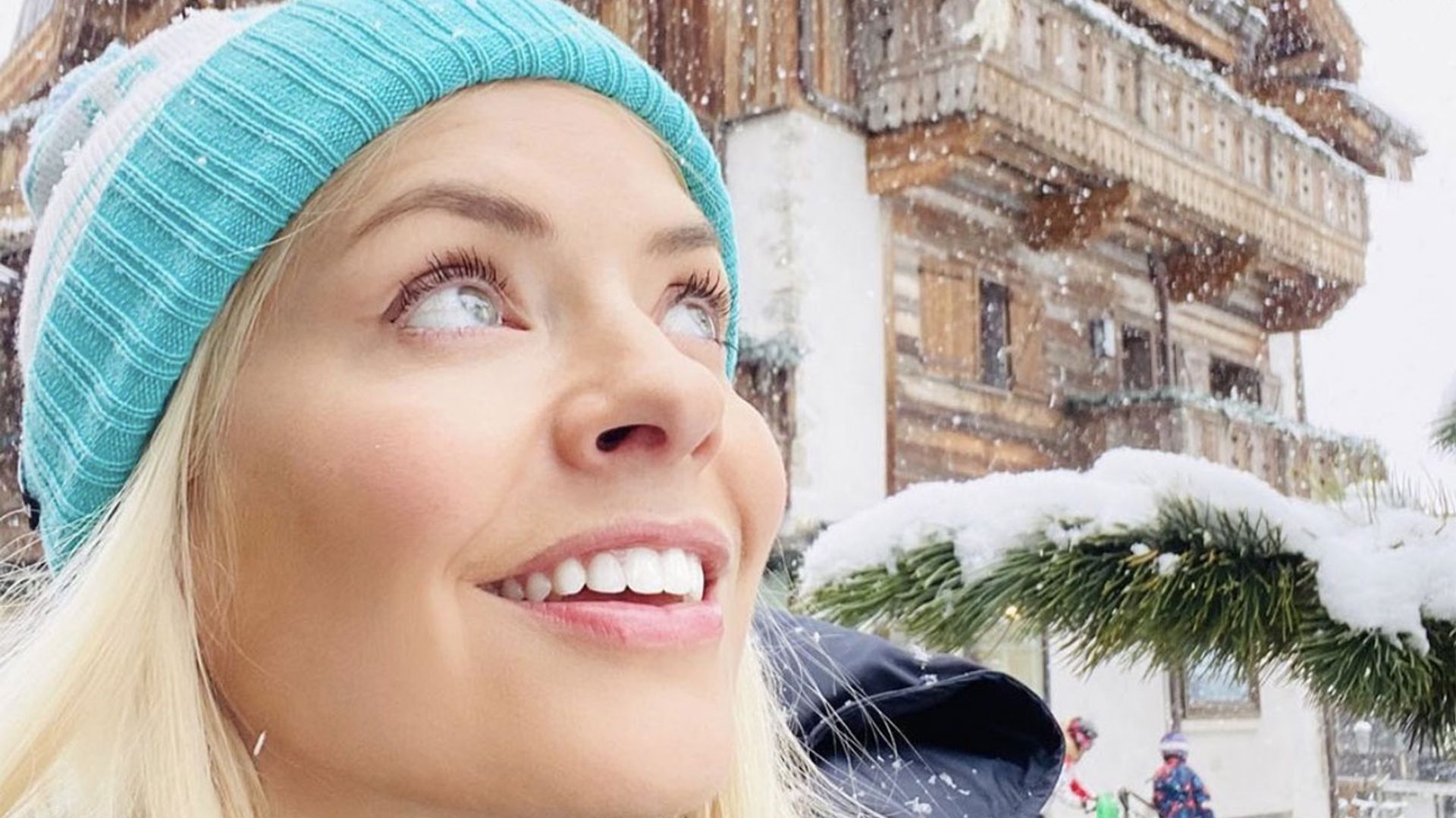 holly willoughby wears snow outfit freeze the fear