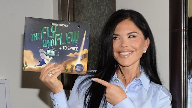 Lauren Sanchez after appearing on "Good Day New York" to promote her new book, "The Fly Who Flew to Space" on September 12, 2024 in New York City