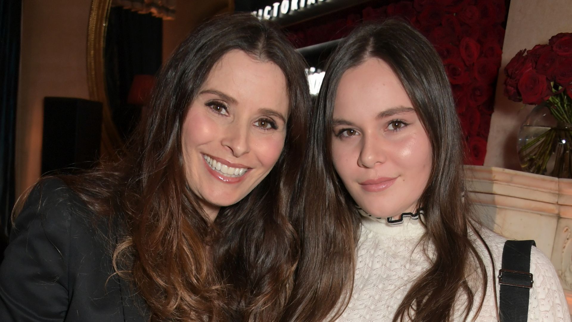 Tana Ramsay and Holly Anna Ramsay attend the Victoria Beckham x YouTube Fashion & Beauty after party at London Fashion Week hosted by Derek Blasberg & David Beckham at Mark's Club on February 17, 2019 in London, England.  