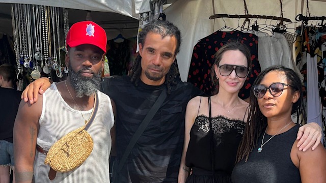 Angelina Jolie and Akala visited local fashion brand Tribe Nine Studios