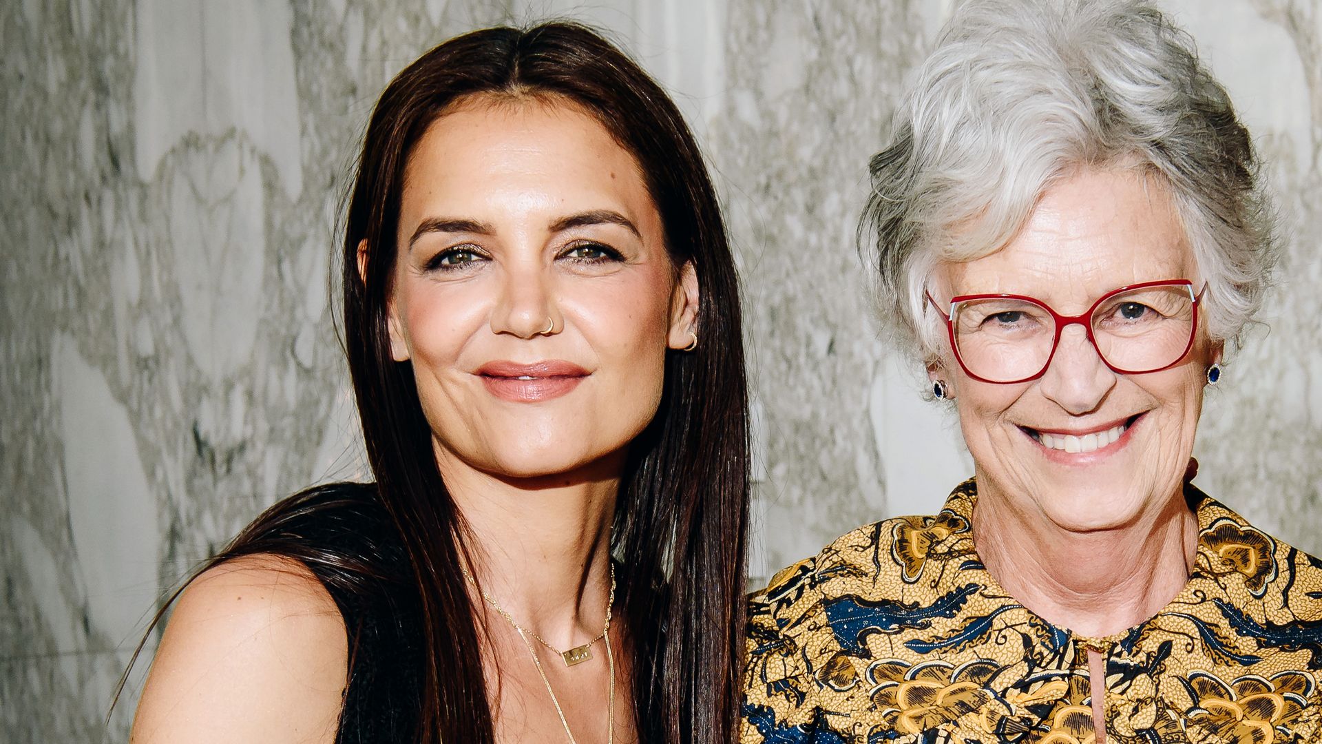 Katie Holmes with her mom Kathleen Holmes
