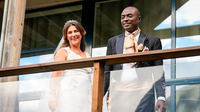 Princess Martha Louise of Norway and Durek Verrett arrive at their wedding party