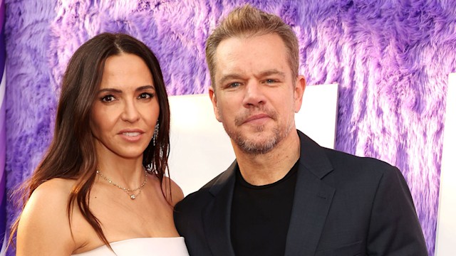 matt damon and wife luciana barroso if premiere nyc