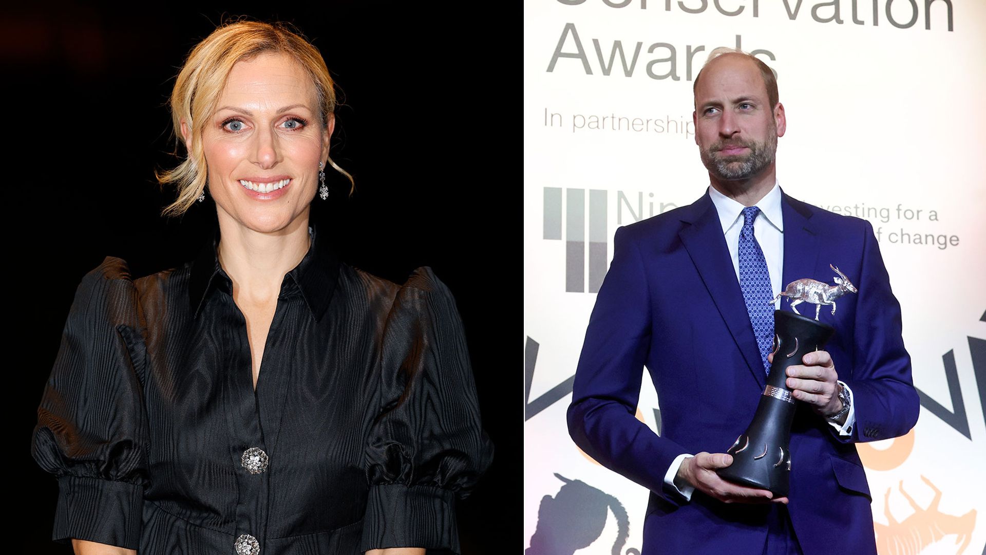 Zara Tindall and Prince William 