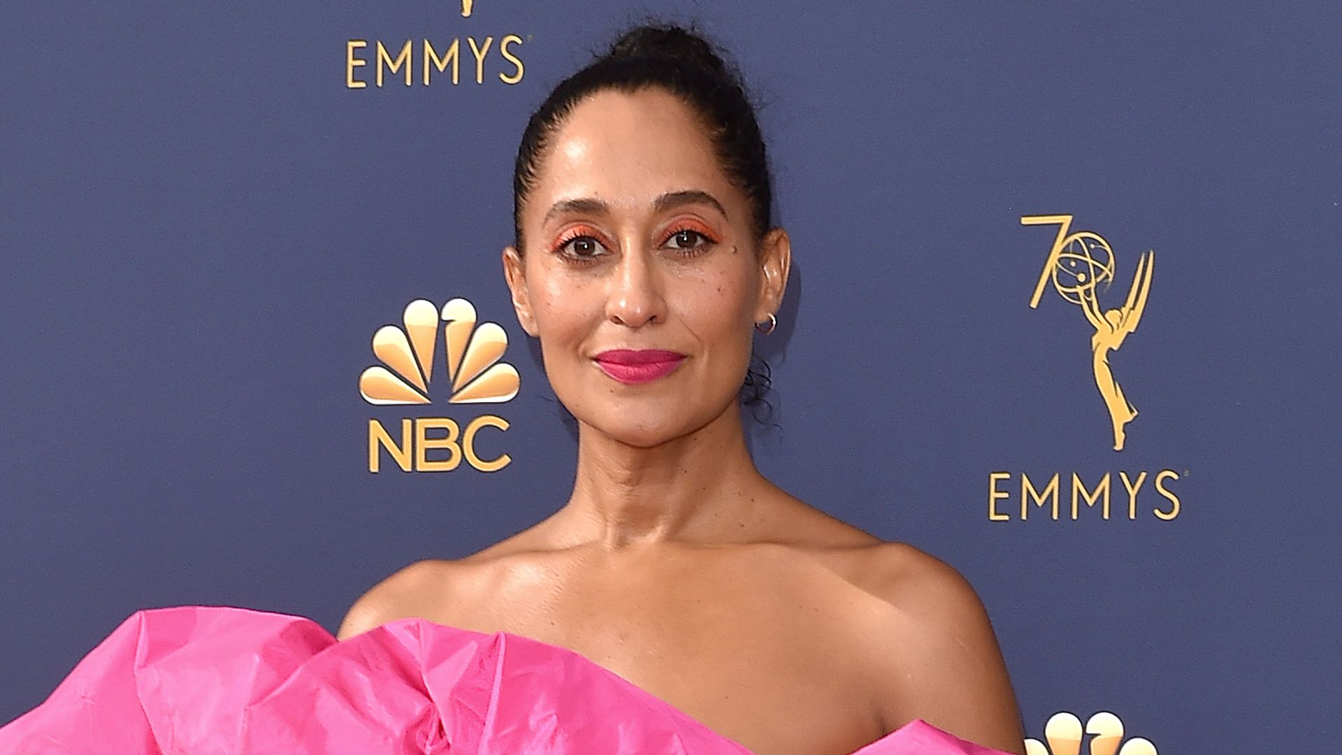 Tracee wowed at the Emmy Awards in pink dress