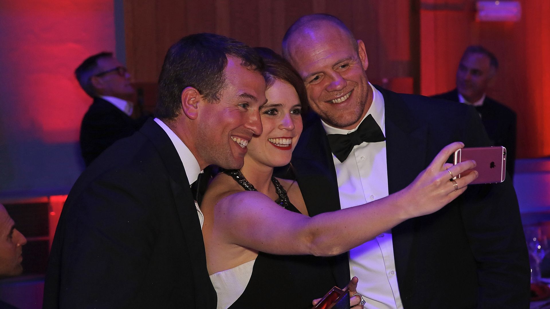Peter Philips, Princess Eugenie and Mike Tindall take a selfie