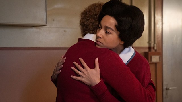 call the midwife leonie hugs phyllis