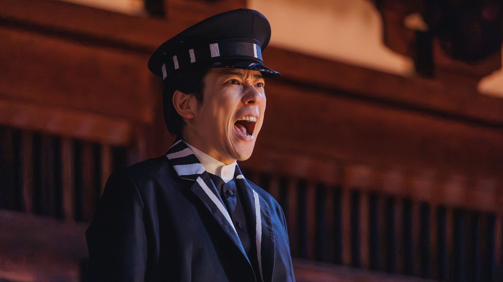 A man screaming in Last Samurai Standing