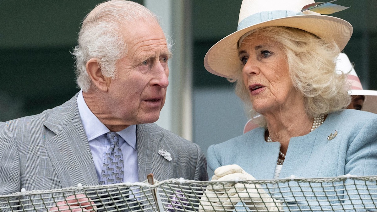 Disappointment for King Charles and Queen Camilla as they brave the rain for day at the races – all the photos