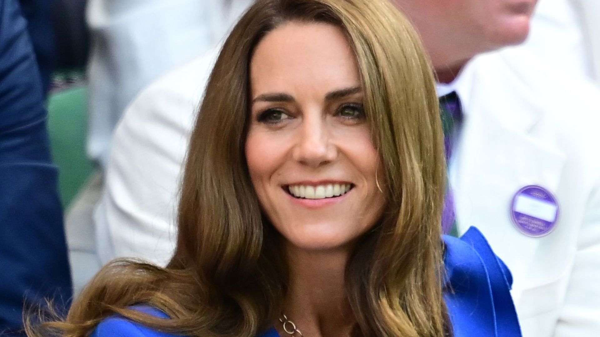 Princess Kate in blue dress at Wimbledon