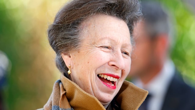 Princess Anne, Princess Royal attends QIPCO British Champions Day at Ascot Racecourse on October 19, 2024 in Ascot, England.