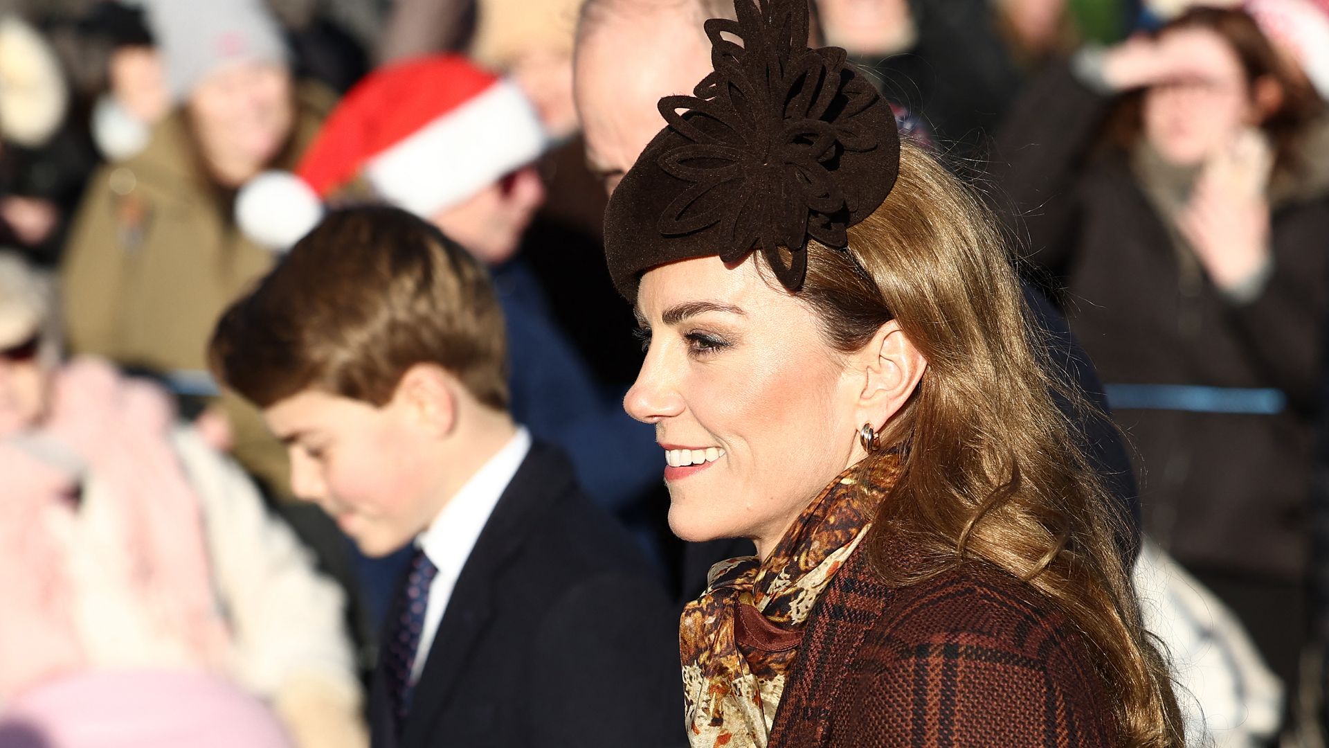 Prince William and Princess Kate make a 'statement' as they follow behind Princess Eugenie on Christmas Day outing - best photos
