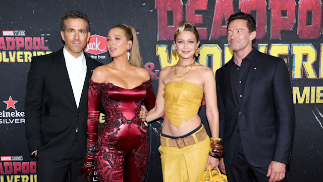 Blake Lively, Ryan Reynolds, Gigi Hadid and Hugh Jackman at the "Deadpool & Wolverine" New York Premiere 