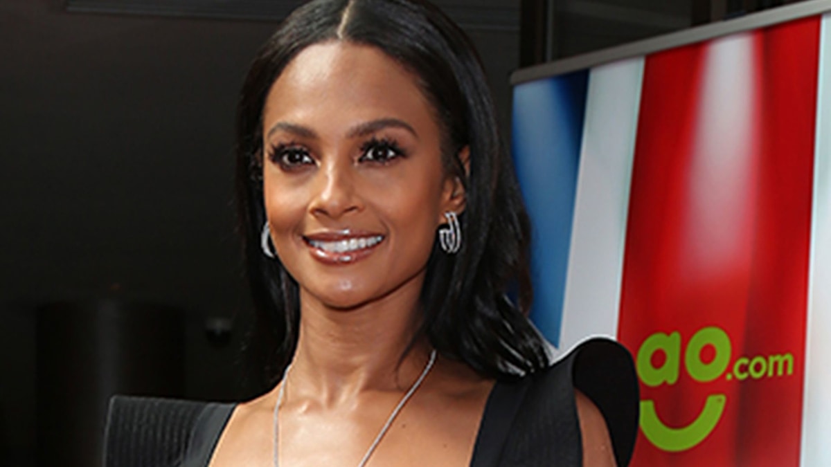 Alesha Dixon poses with daughter Azura as she launches gender