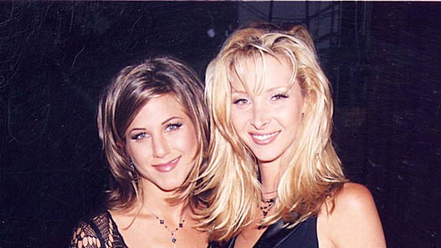 Jennifer Aniston & Lisa Kudrow during 1995 VH1 Honors in Los Angeles, California, United States.