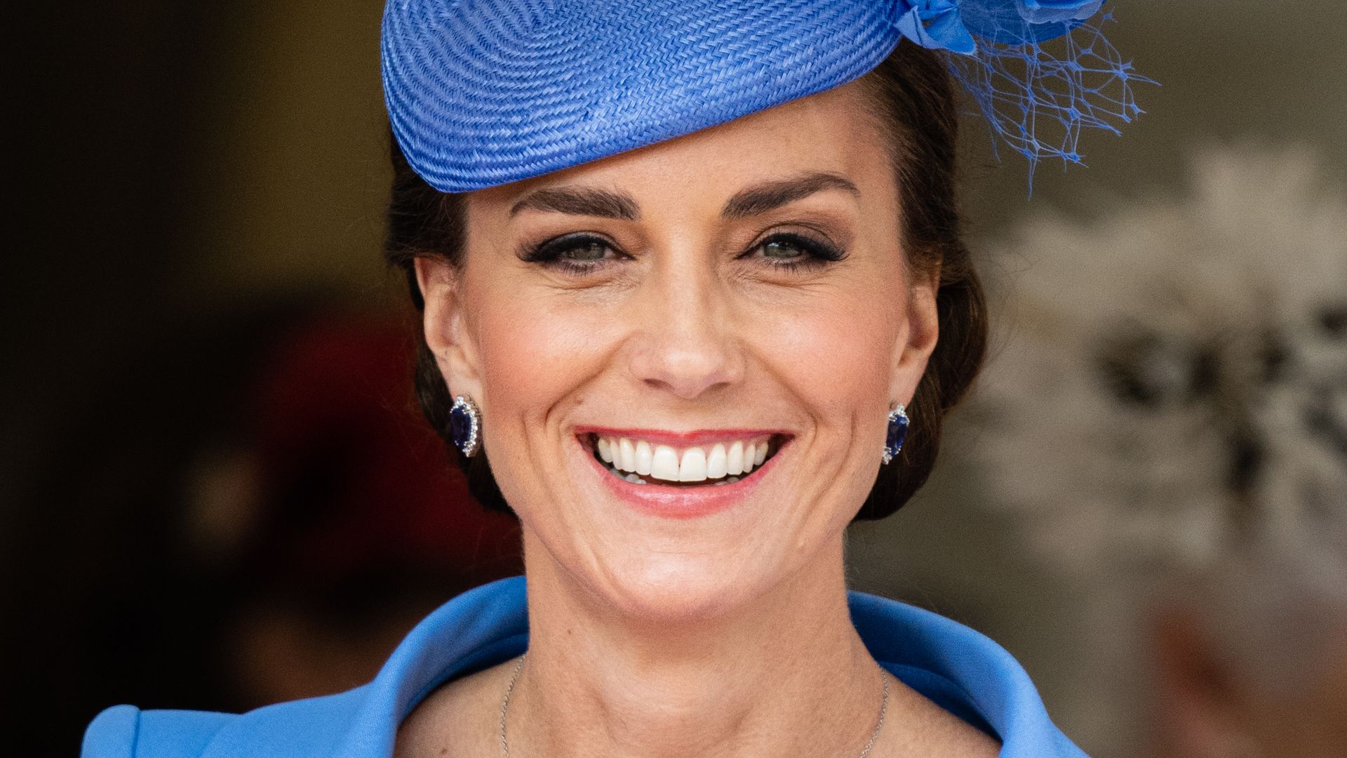 WINDSOR, ENGLAND - JUNE 13: Catherine, Duchess of Cambridge attends the Order Of The Garter Service at St George's Chapel on June 13, 2022 in Windsor, England. The Order of the Garter is the oldest and most senior Order of Chivalry in Britain, established
