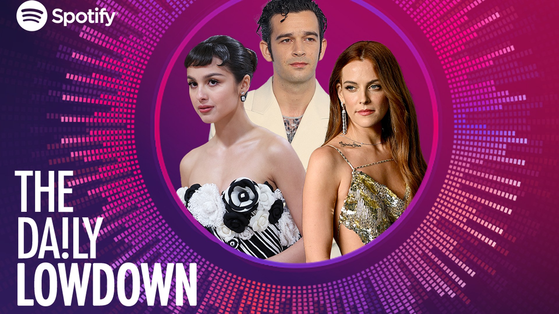 Olivia Rodrigo, Matty Healy and Riley Keough