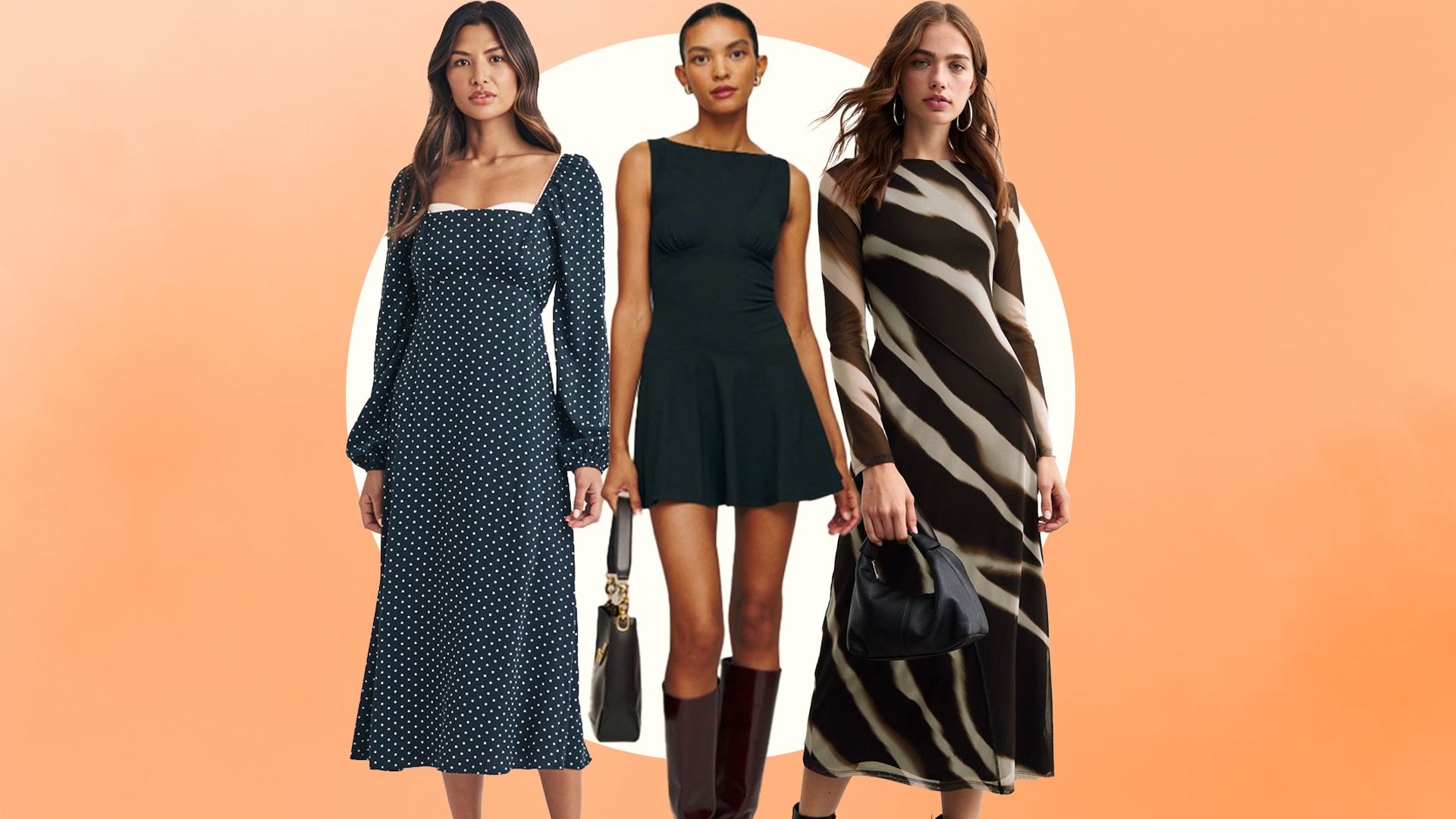 9 transitional dresses to wear with boots this autumn