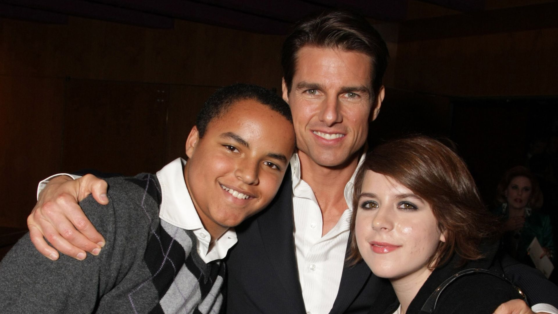 Connor Cruise, Tom Cruise and Isabella Cruise at United Artists Pictures and MGM premiere of 'Valkyrie' on December 18, 2008 at the Directors Guild of America in Los Angeles, California.